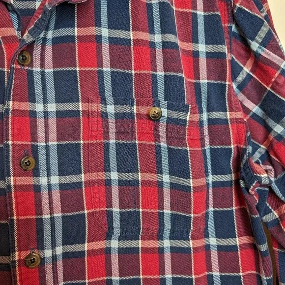 Blue Mountain Red & Blue  Collared Button Down Mens Medium - Picture 3 of 7